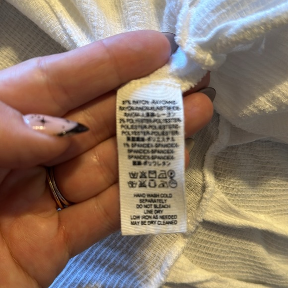 Free people flowy button tunic in white size Medium - Picture 8 of 8